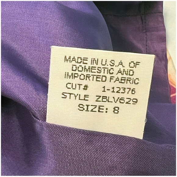 David Meister Floral Strapless Dress Size 8 - Picture 16 of 16